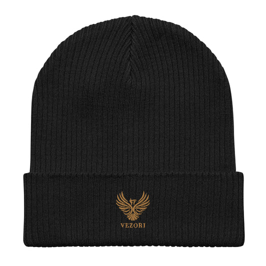 Gerippte Bio-Beanie