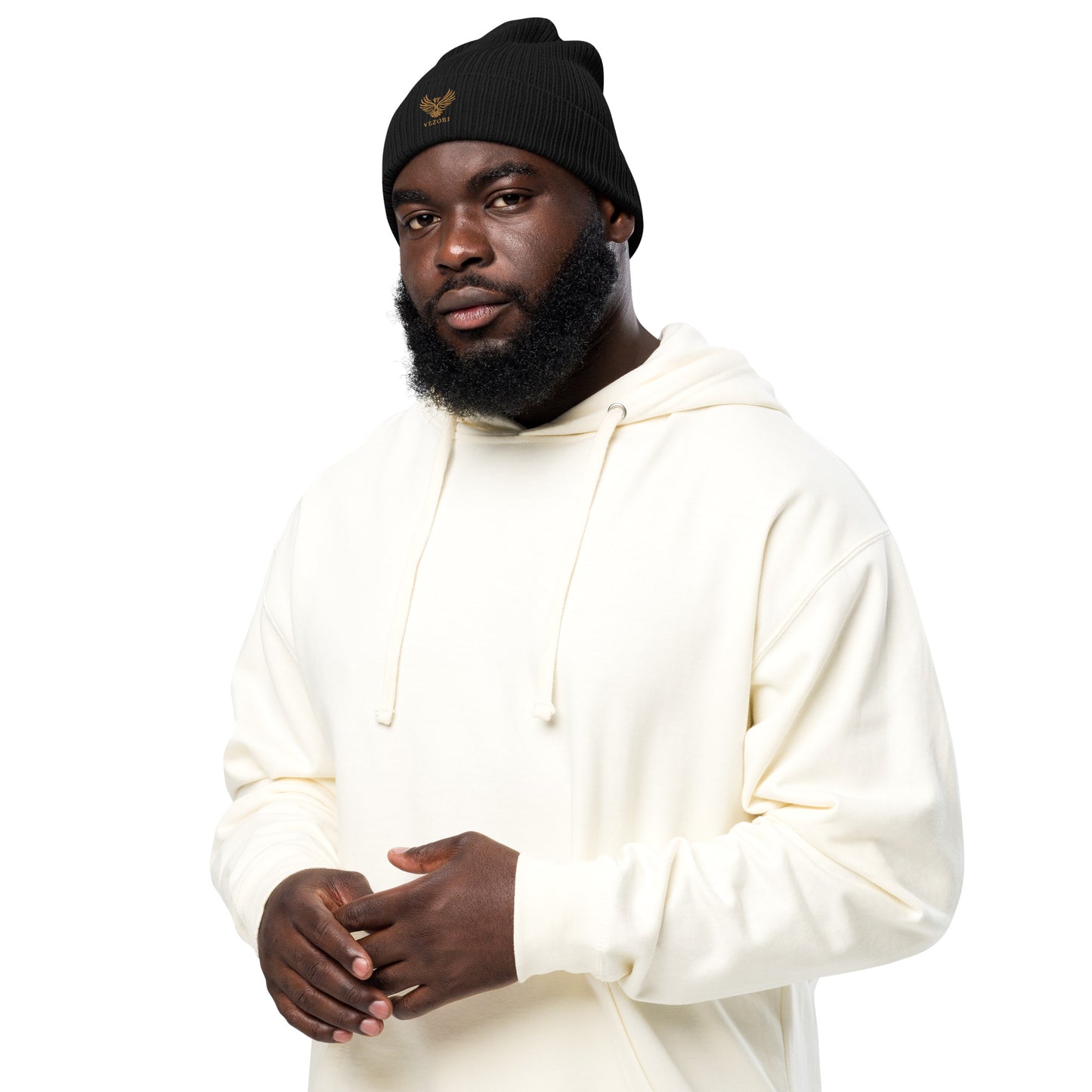 Gerippte Bio-Beanie