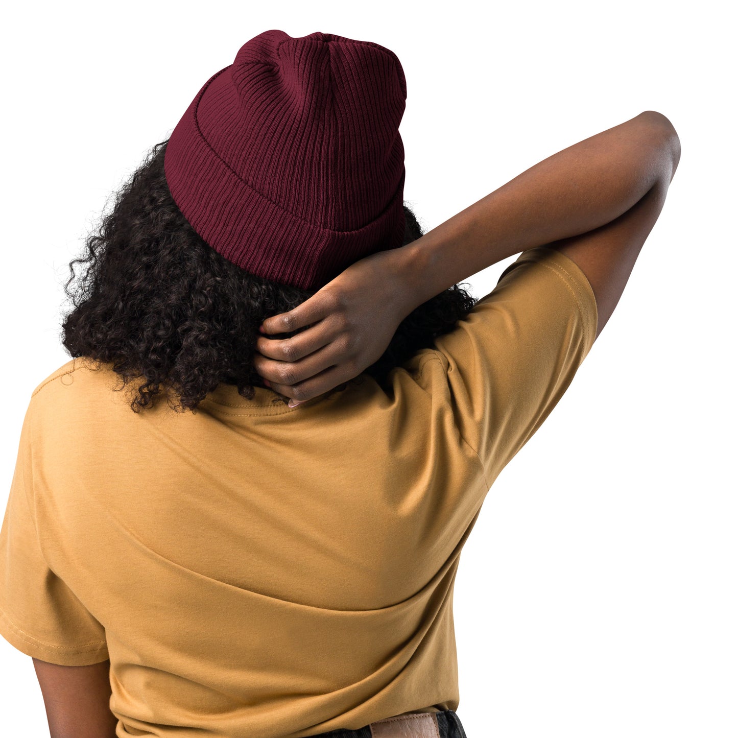 Gerippte Bio-Beanie