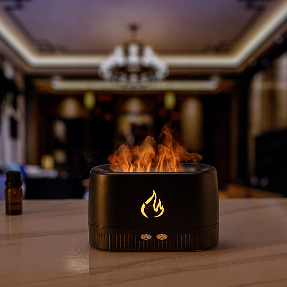 Luftbefeuchter mit simulierter Flamme für die Aromatherapie-Maschine